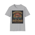 Professional Overthinker T-Shirt — Vintage Brain Graphic Tee