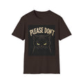 Please Don't Black Cat T‑Shirt — Funny Grumpy Cat Graphic Tee