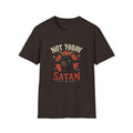 Not Today Satan T‑Shirt — Graphic Goat Illustration Tee