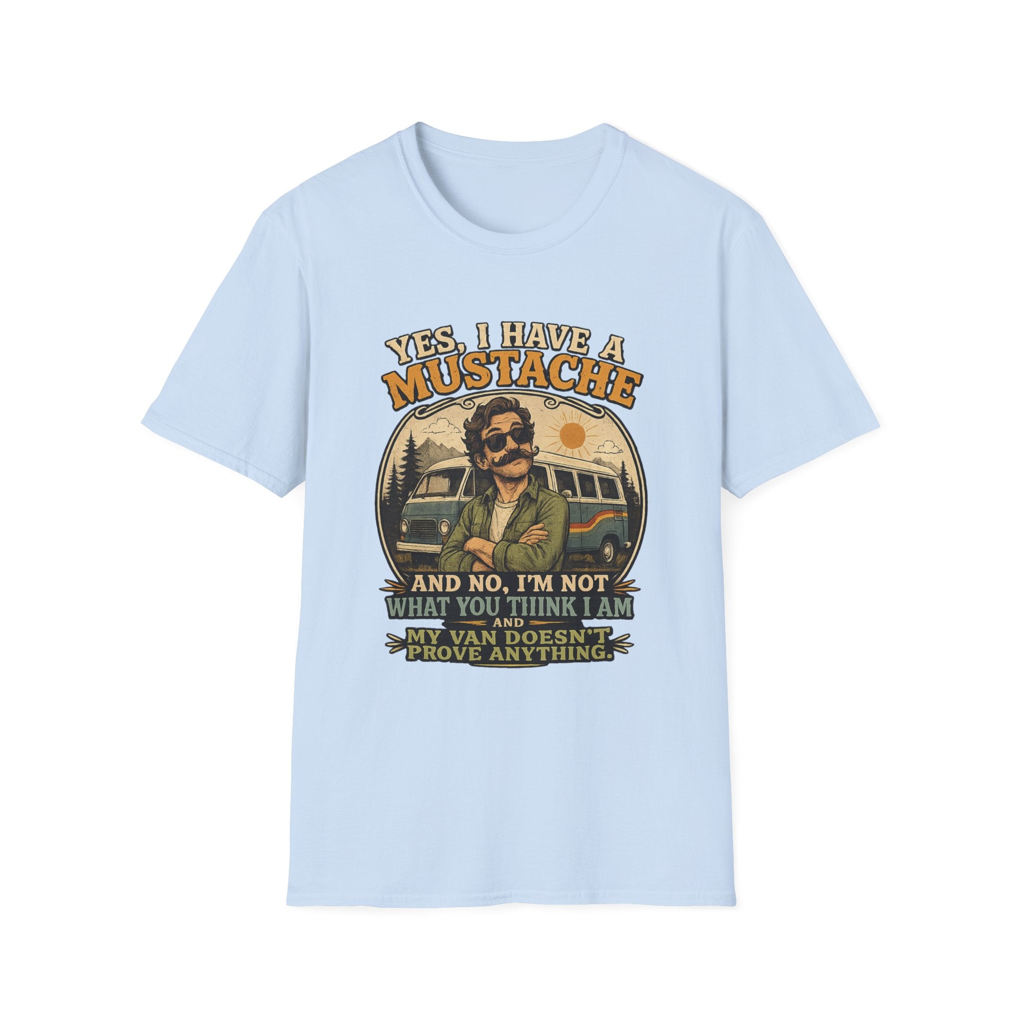 Mustache Vintage T-Shirt — "Yes, I Have a Mustache" Retro Graphic Tee