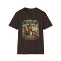 Vintage Axe Body Spray Graphic T-Shirt — "I Smell Good, Not Cocky" Retro Tee