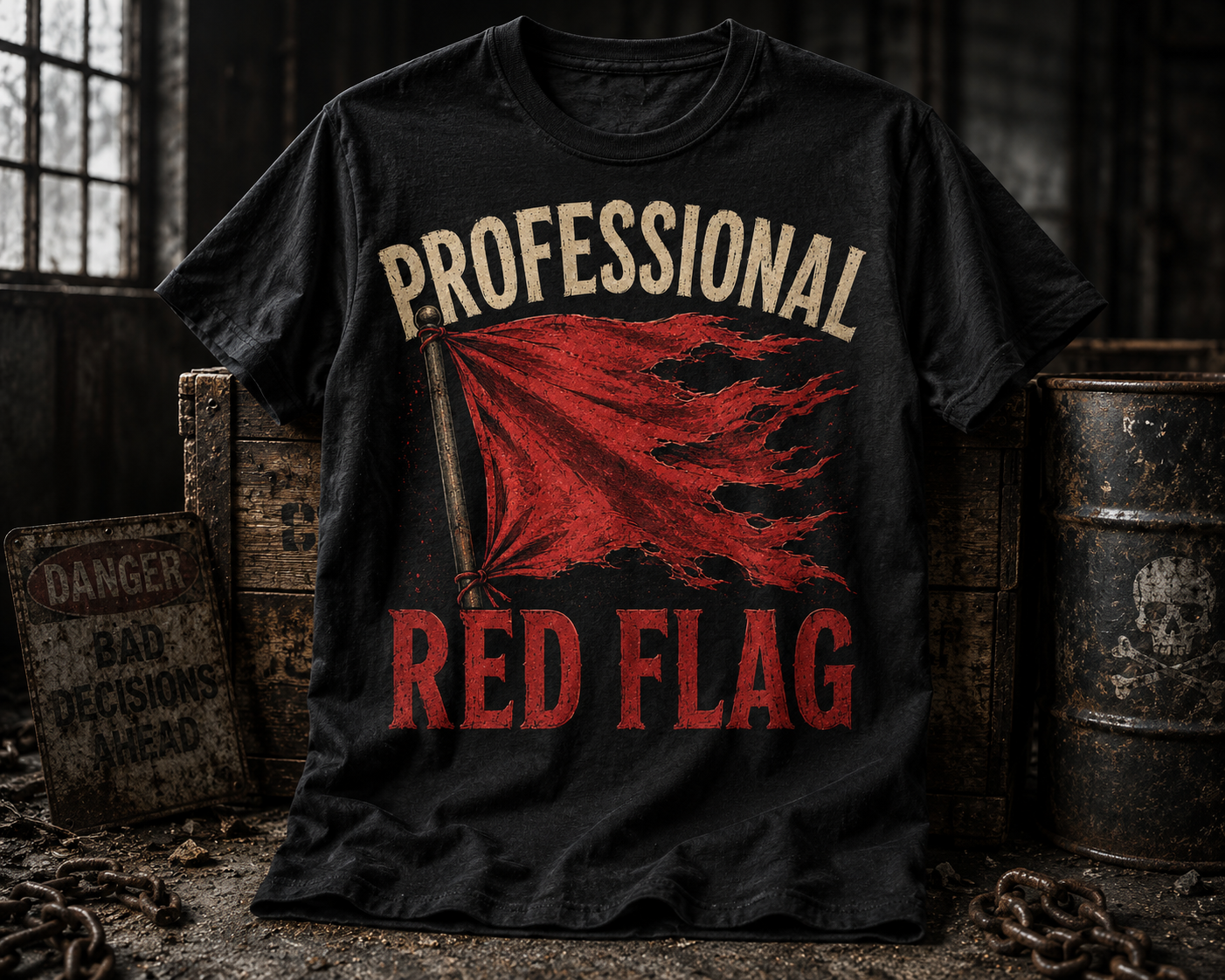 Professional Red Flag T‑Shirt