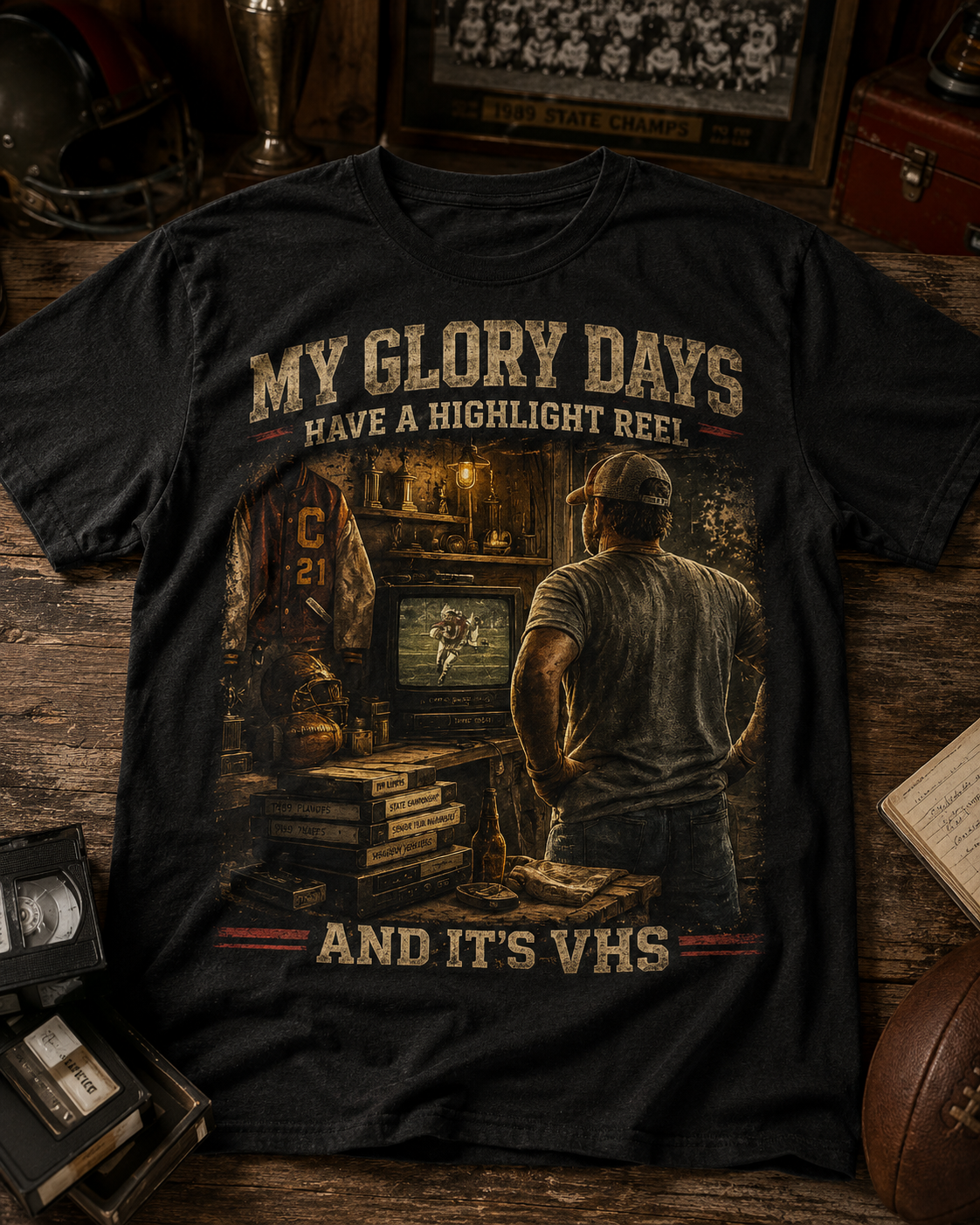 My Glory Days T-Shirt — Vintage 'Have a Highlight Reel' VHS Retro Tee