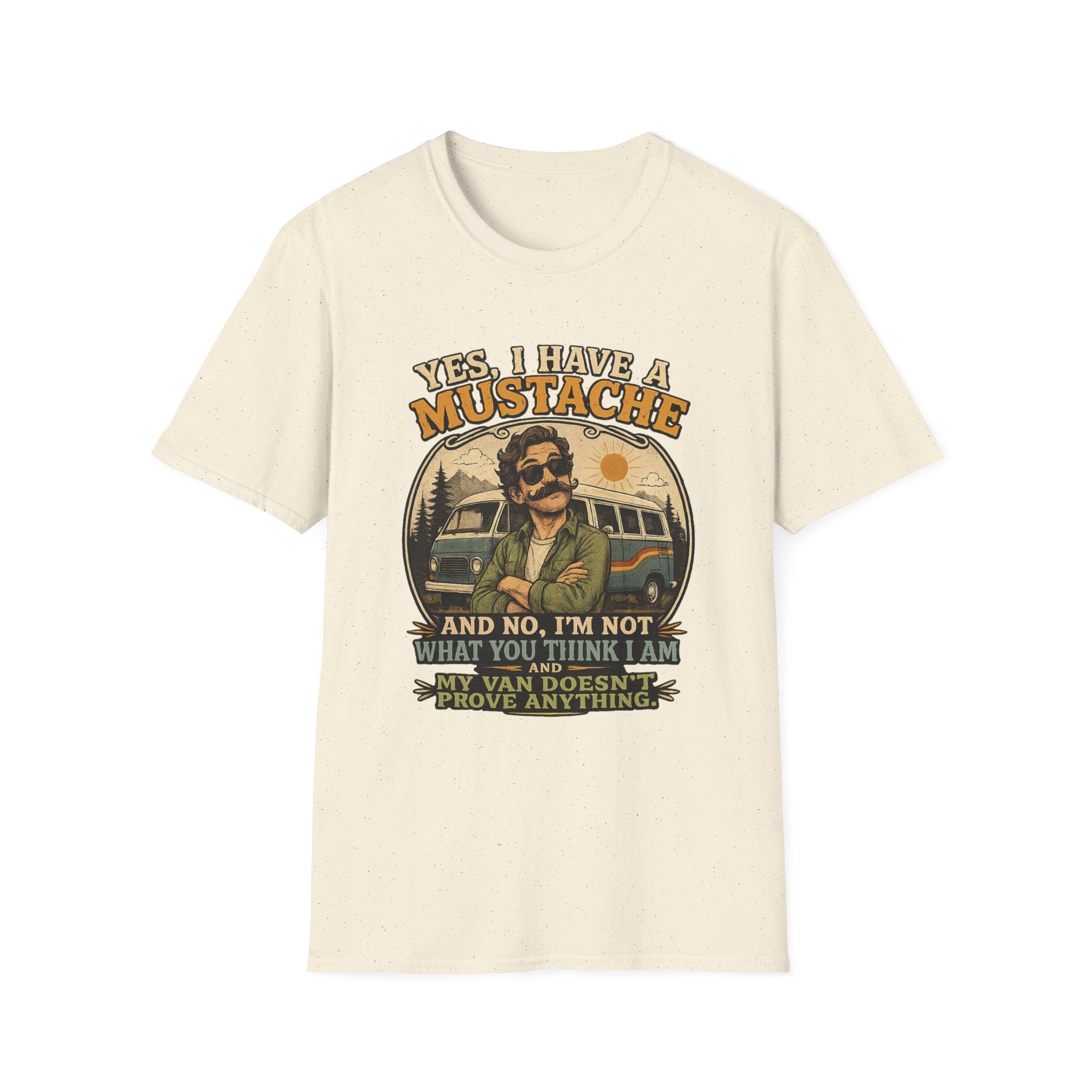 Mustache Vintage T-Shirt — "Yes, I Have a Mustache" Retro Graphic Tee
