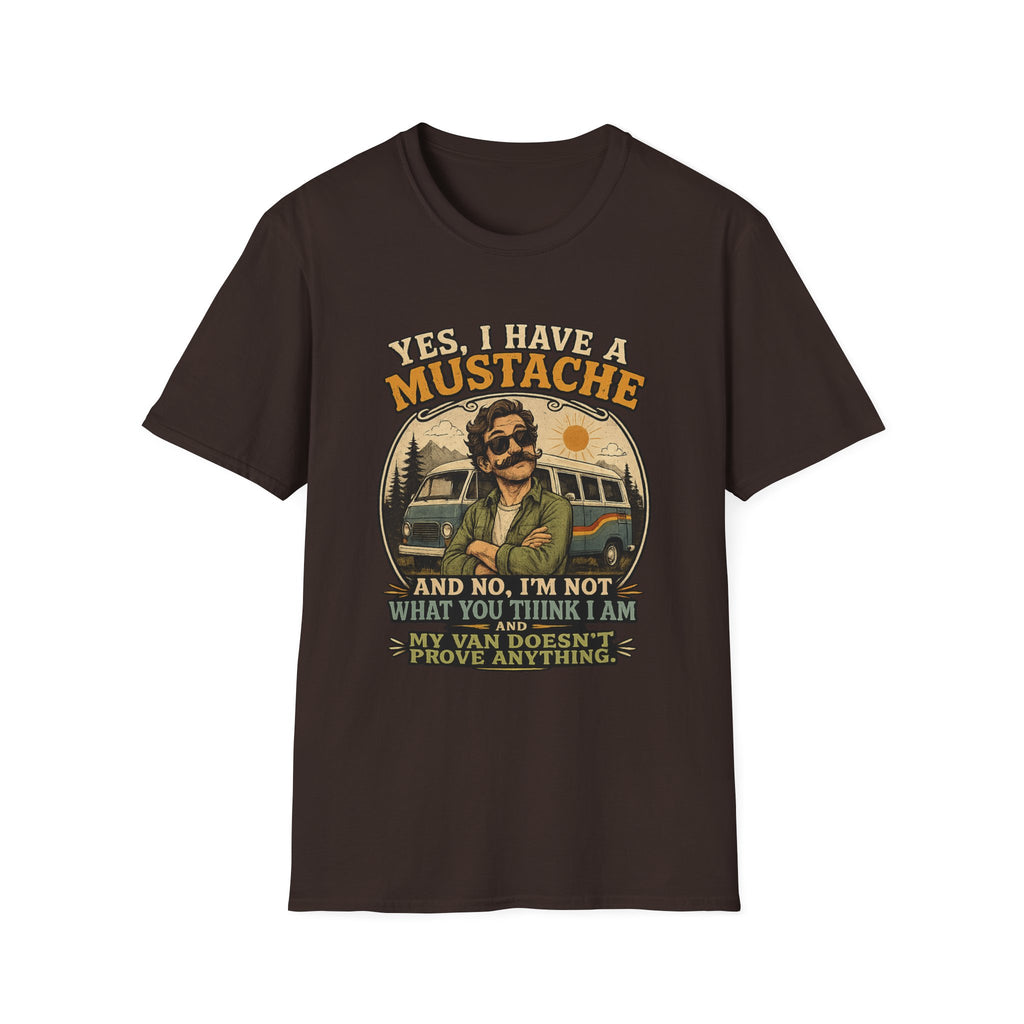 Mustache Vintage T-Shirt — "Yes, I Have a Mustache" Retro Graphic Tee